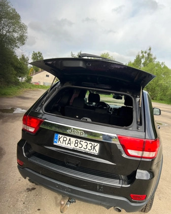 Jeep Grand Cherokee cena 62000 przebieg: 169388, rok produkcji 2012 z Biskupiec małe 106